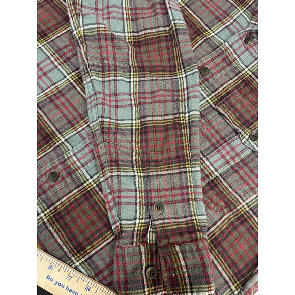 VTG Polo by Ralph Lauren Men's Military Western Style Flannel Work Shirt Size M - Picture 5 of 10